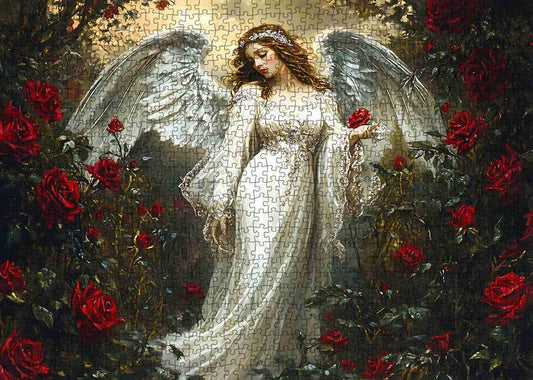Angelic Rose Guardian Jigsaw Puzzle