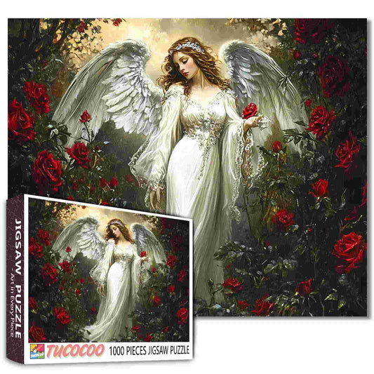 Angelic Rose Guardian Jigsaw Puzzle