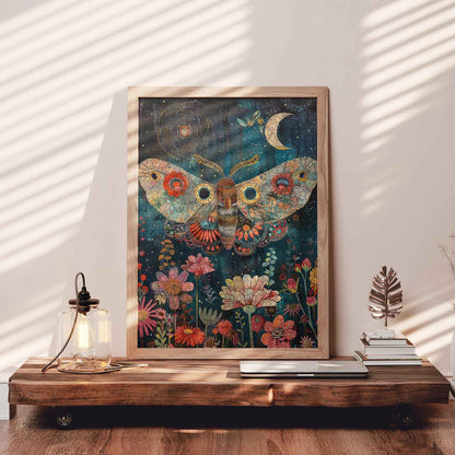 Moth and Flowers Jigsaw Puzzle