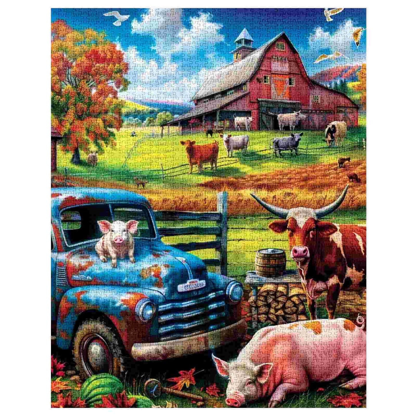 Puzzles de ferme avec des animaux