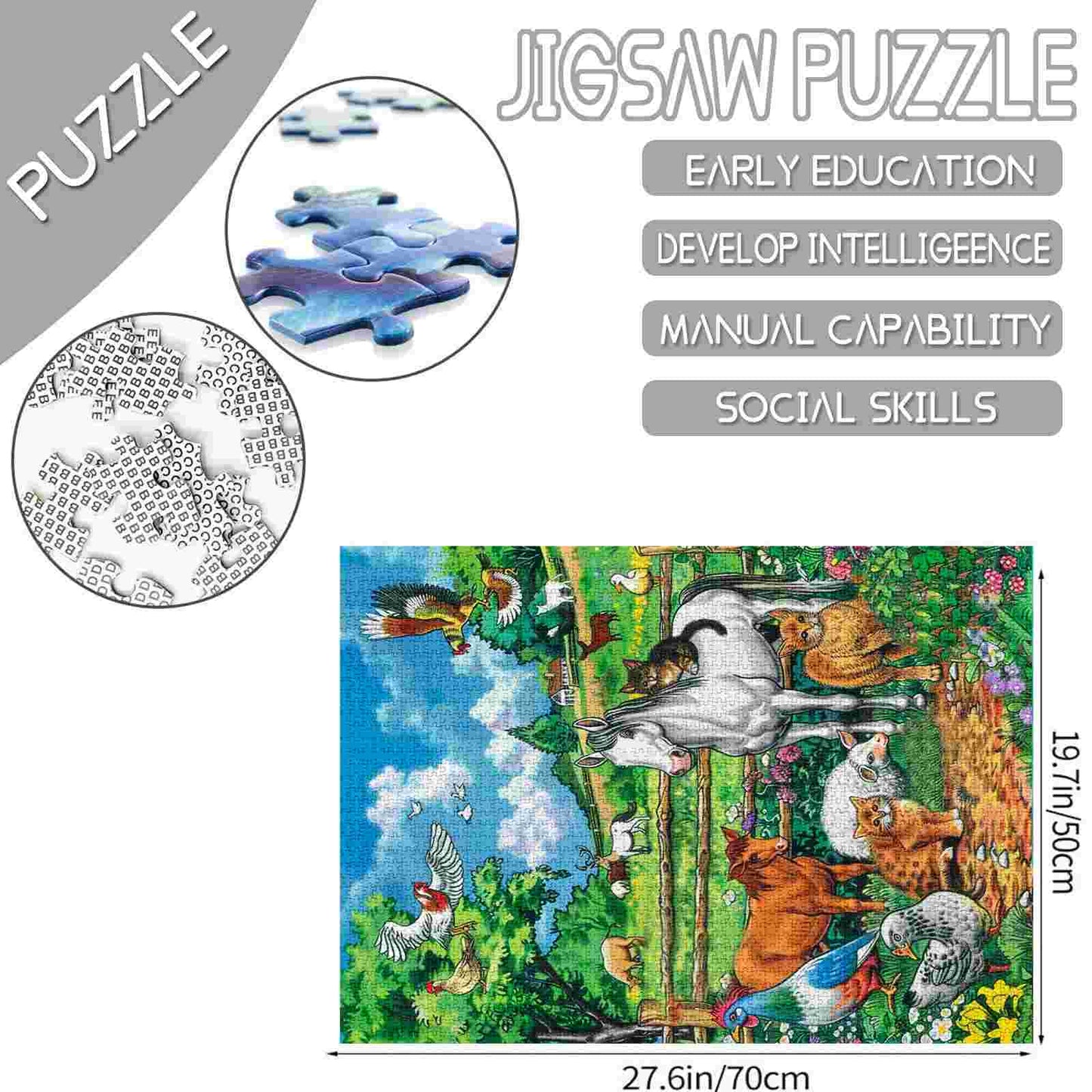 Puzzles d'animaux de la ferme