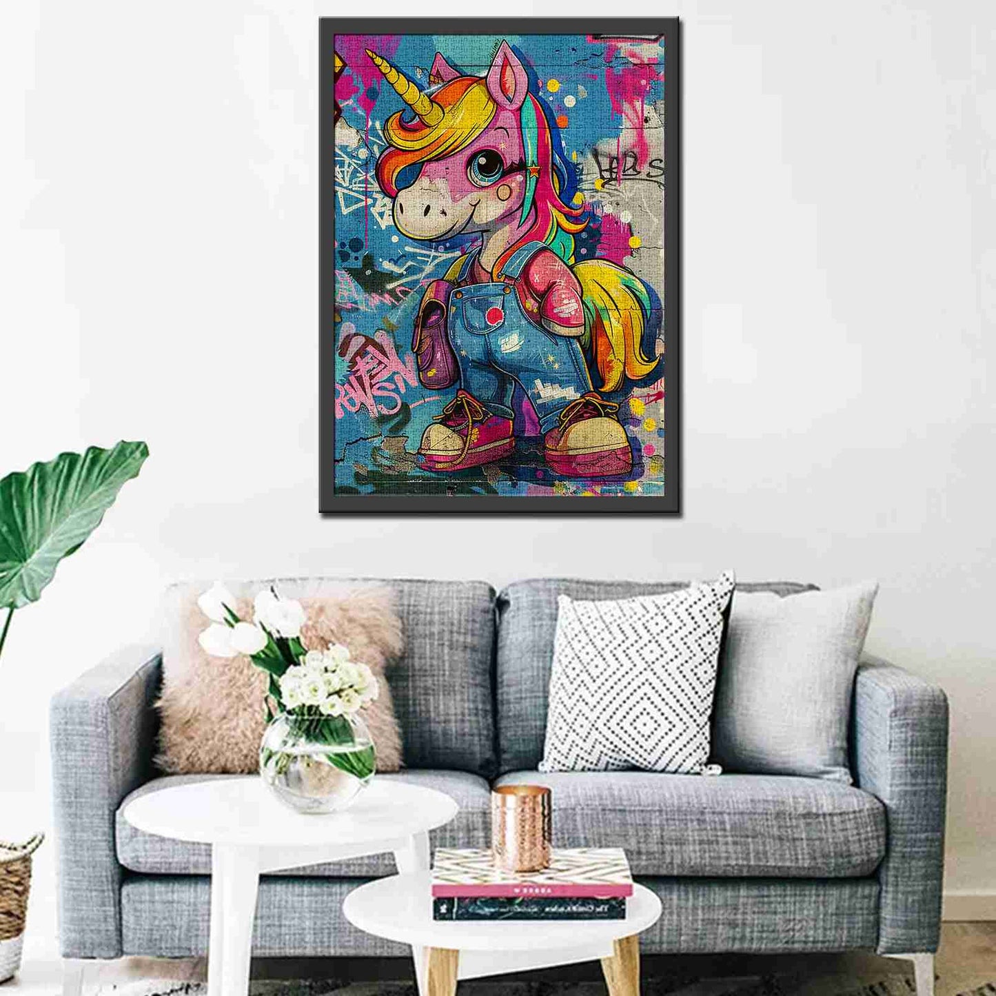 Colorful Unicorn Graffiti Jigsaw Puzzles