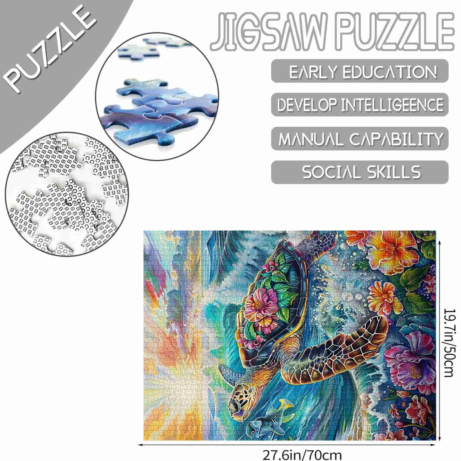 Tropical Sea Turtle Jigsaw Puzzle