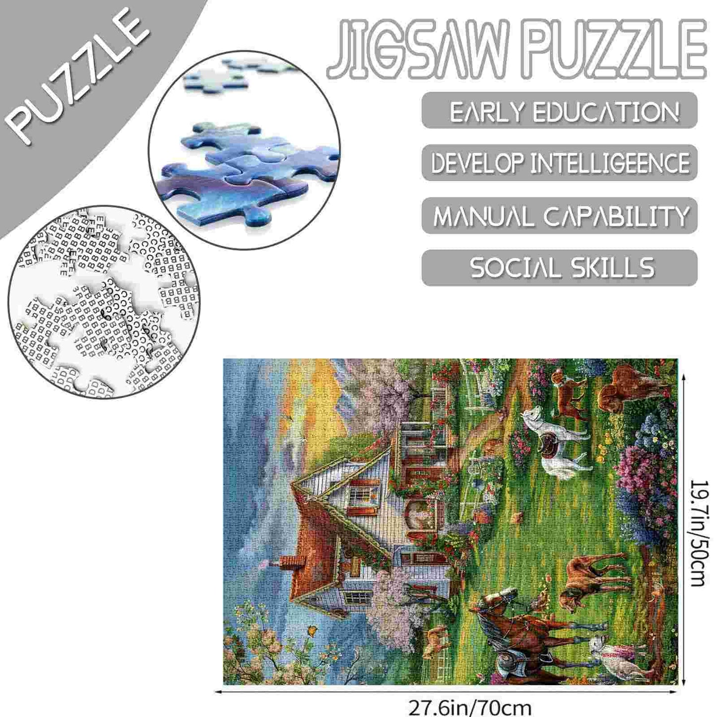 Country House with Animals Jigsaw Puzzles