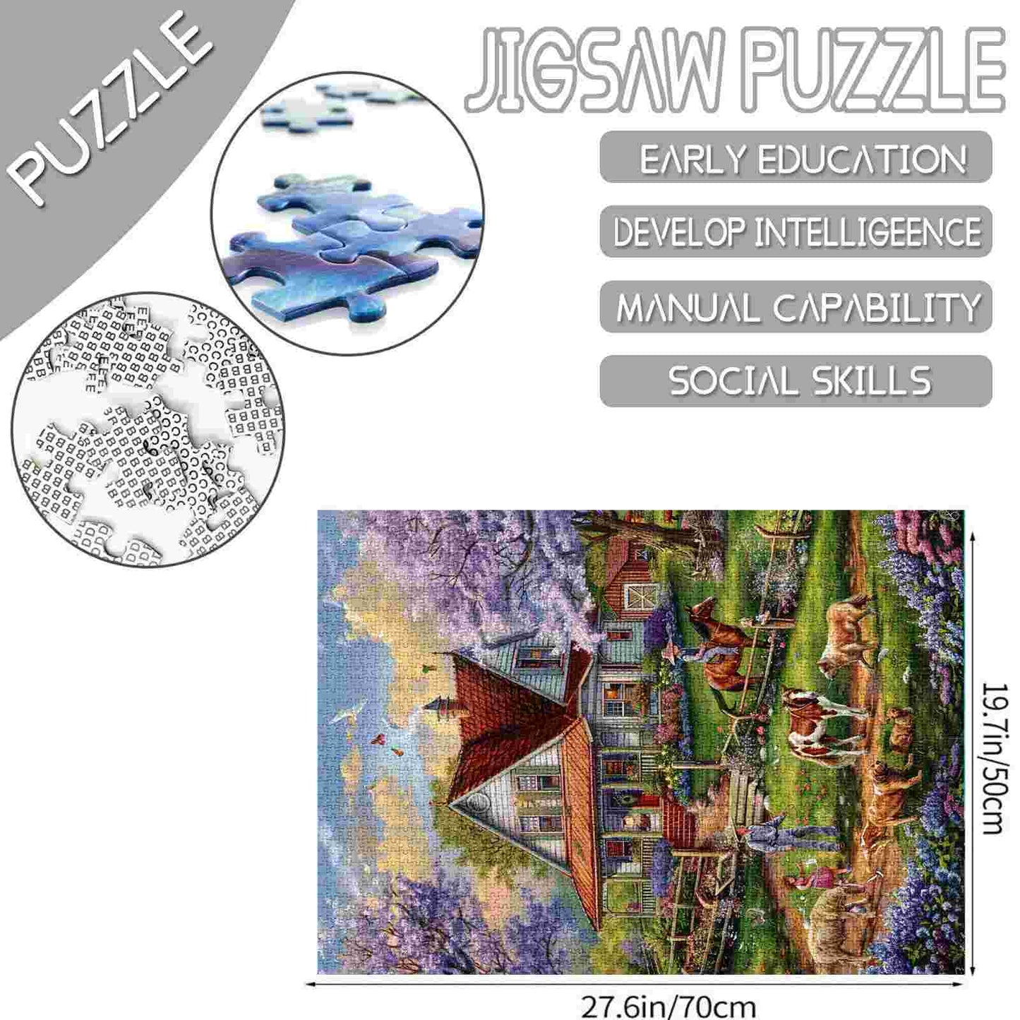 Puzzles de maisons à la campagne