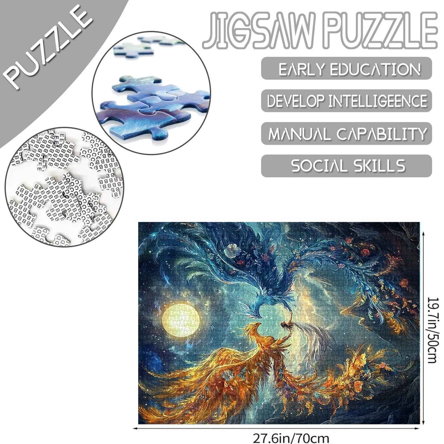 Celestial Phoenix Dance Jigsaw Puzzles