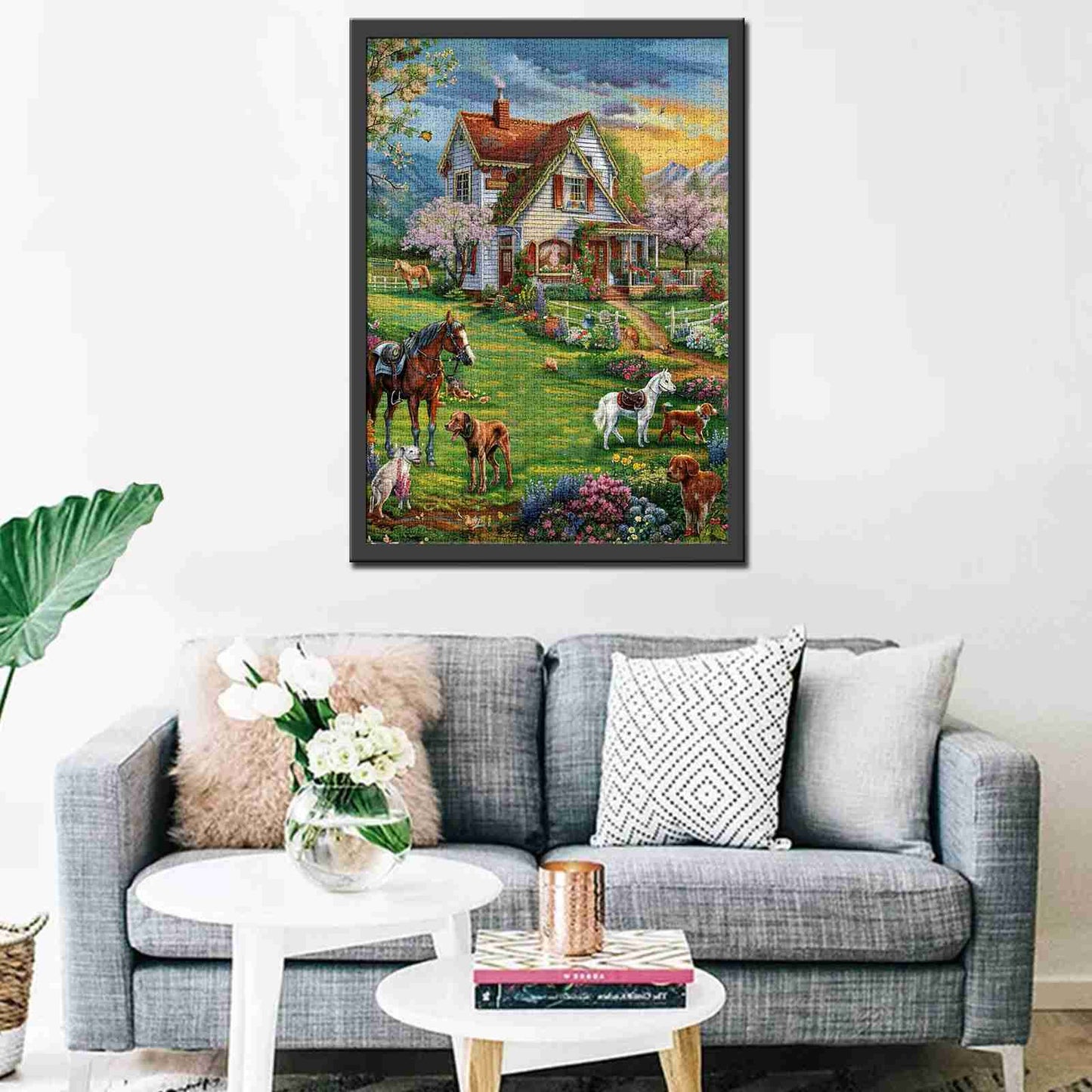 Country House with Animals Jigsaw Puzzles