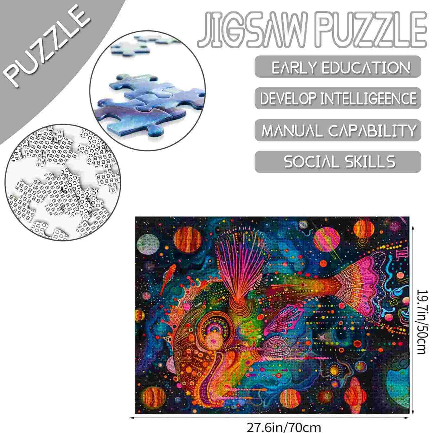 Puzzles de poissons cosmiques 