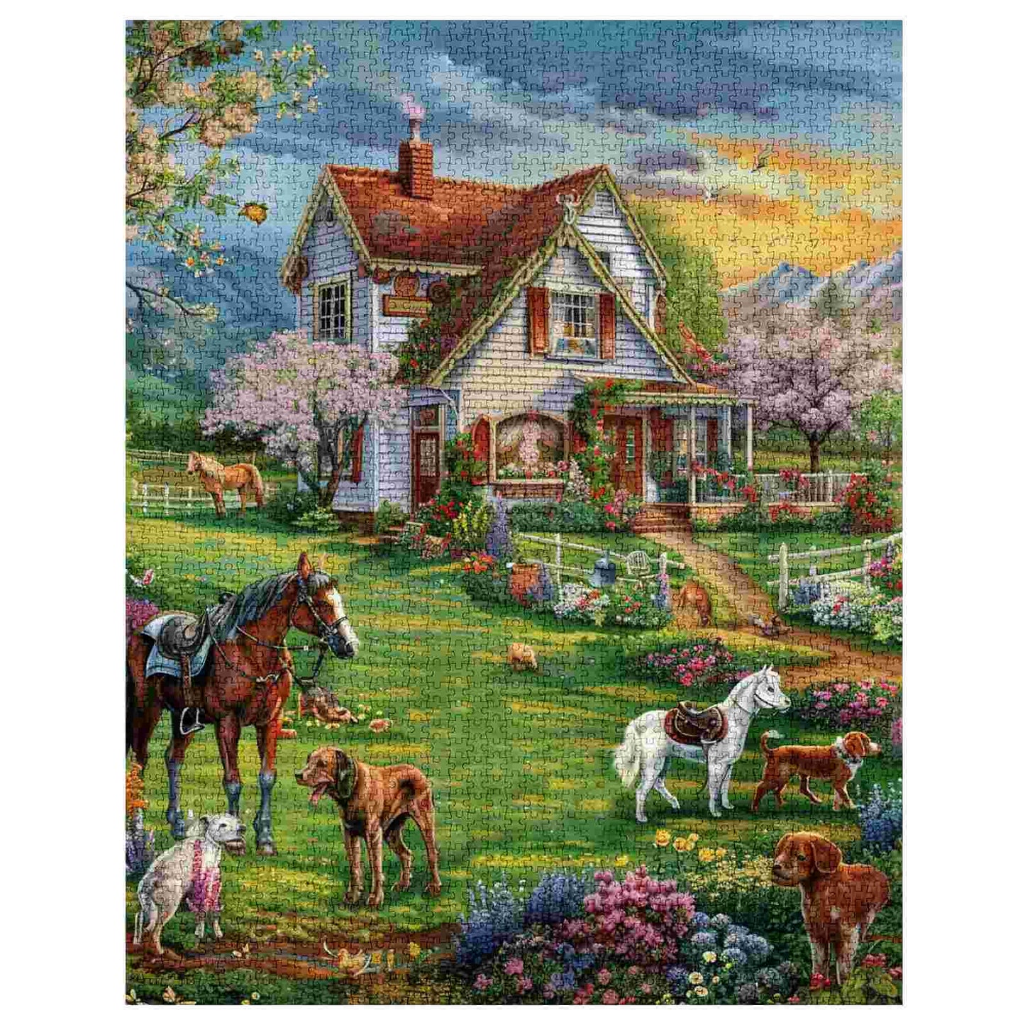 Country House with Animals Jigsaw Puzzles