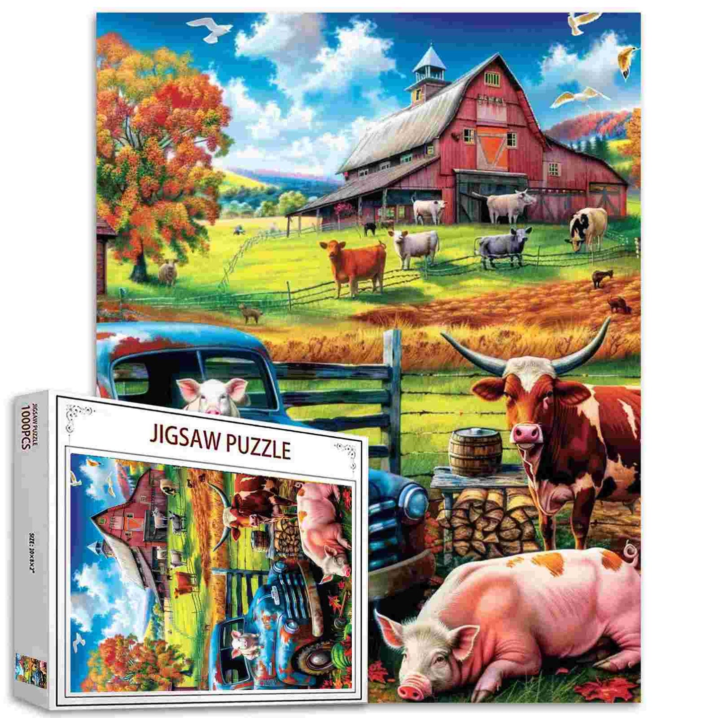 Puzzles de ferme avec des animaux