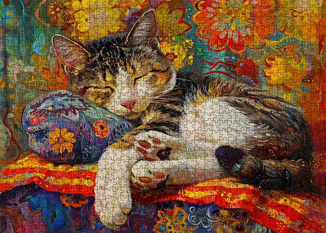 Cozy Cat Nap Jigsaw Puzzles