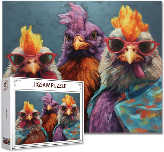 Puzzles de poulets rustiques 