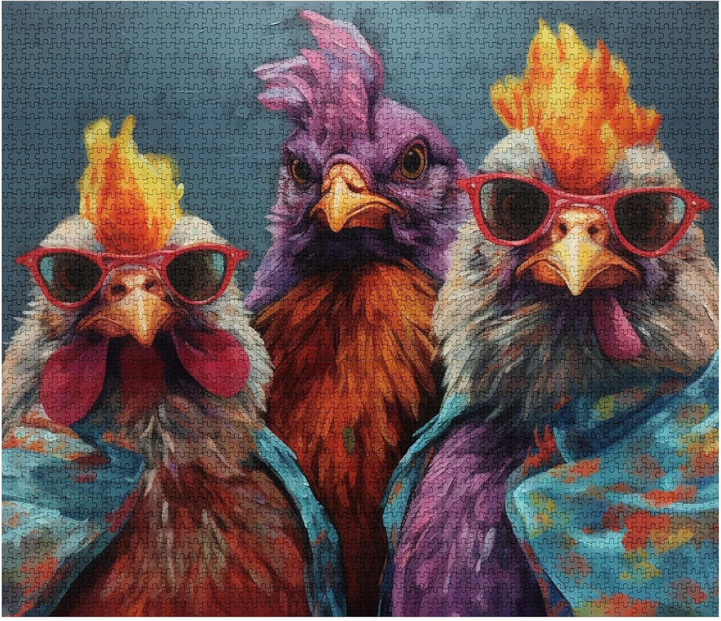 Rustic Chickens Jigsaw Puzzles