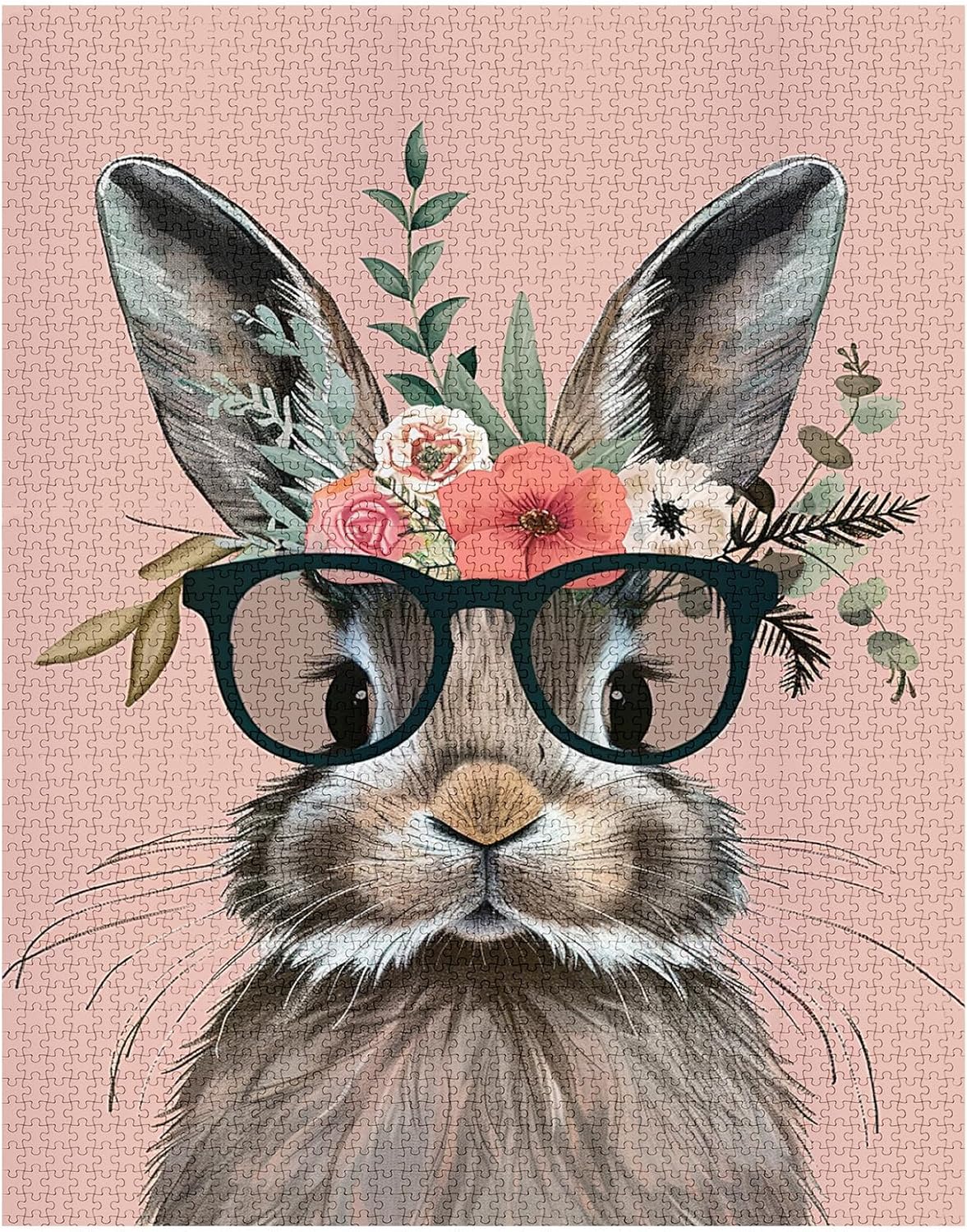 Cute Bunny with Sunglasses Jigsaw Puzzles