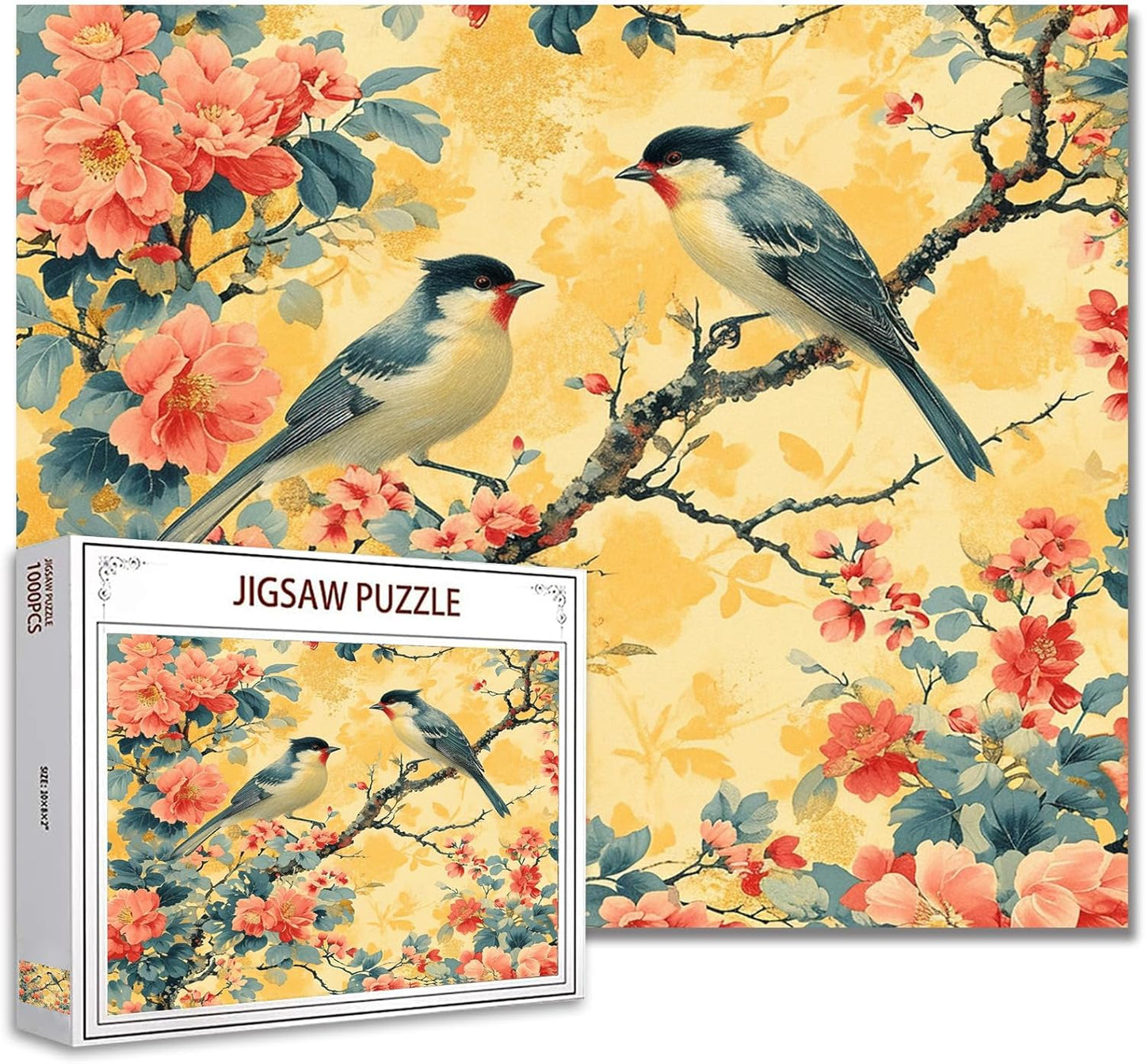 Puzzles Deux oiseaux sur une branche 