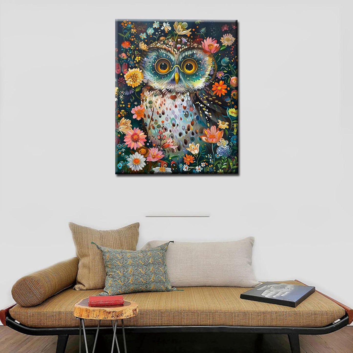 Owl with Glasses Painting by Numbers