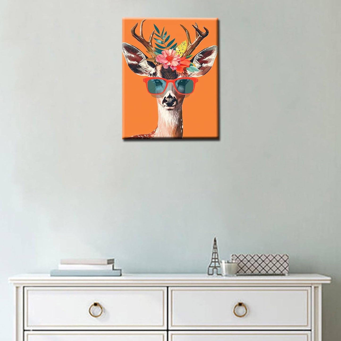 Peaceful Deer Wearing Sunglasses Painting by Numbers