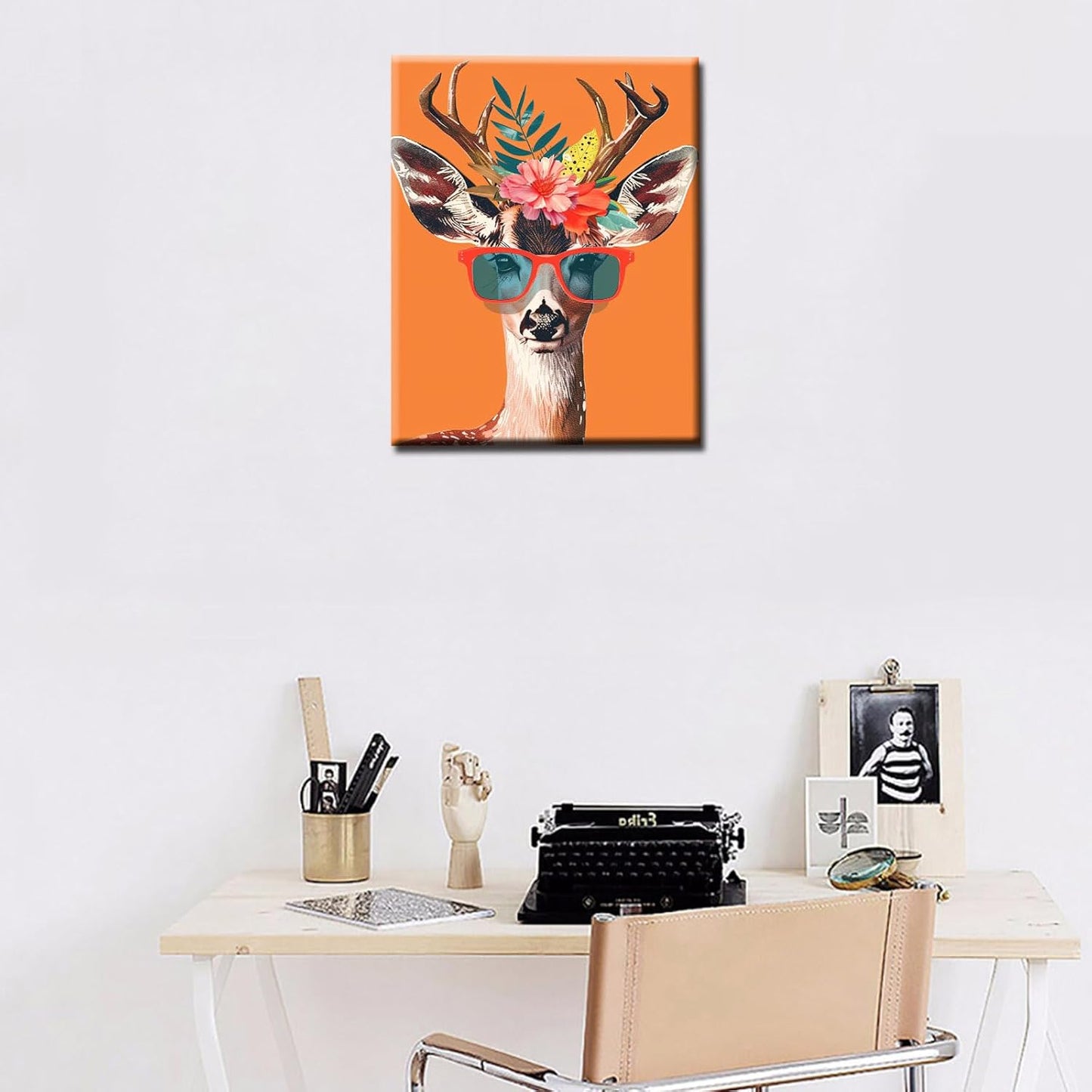 Peaceful Deer Wearing Sunglasses Painting by Numbers