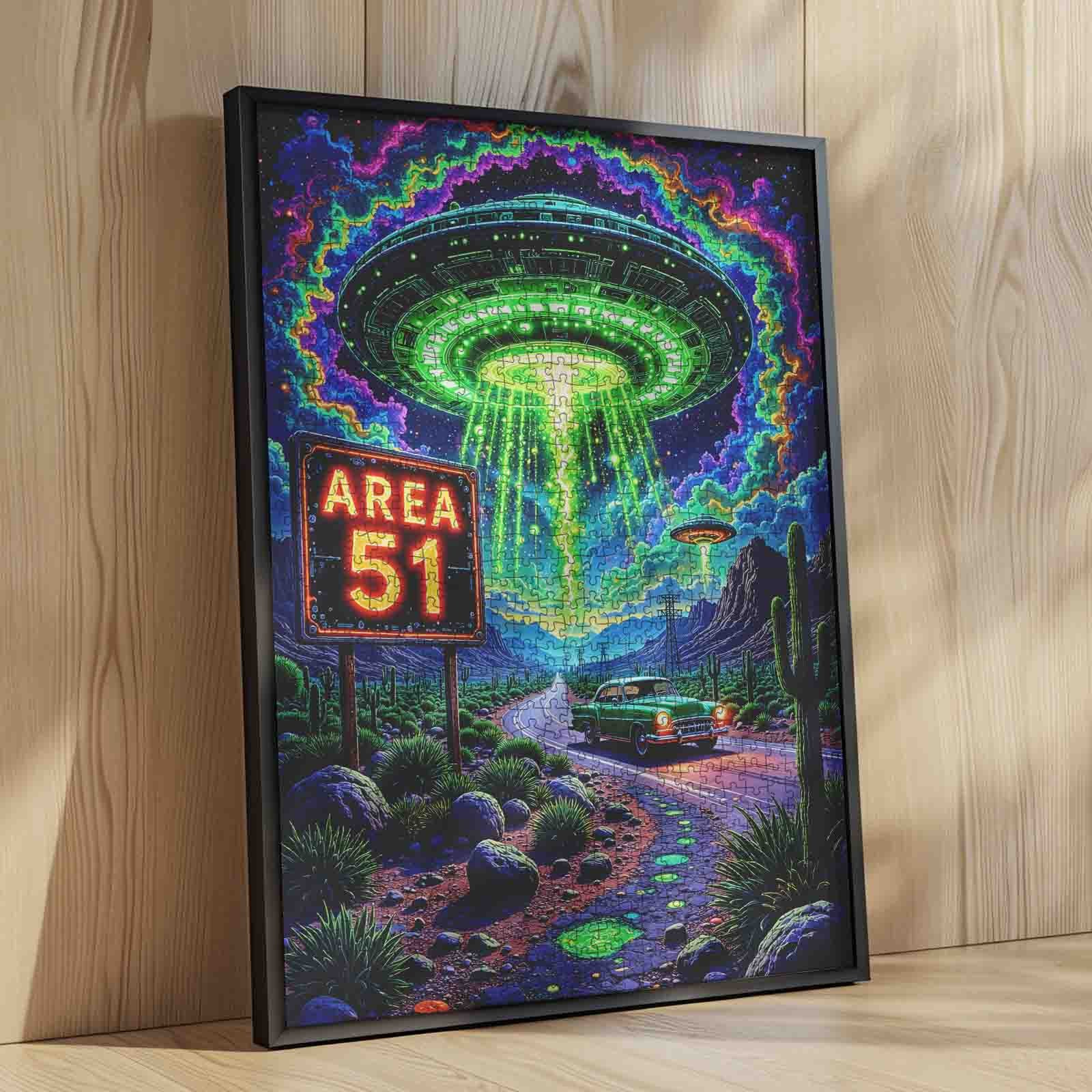 Area 51 UFO Encounter Jigsaw Puzzle – Tucocoo