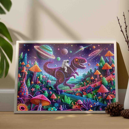 Astronaut Dinosaur Adventure Jigsaw Puzzle