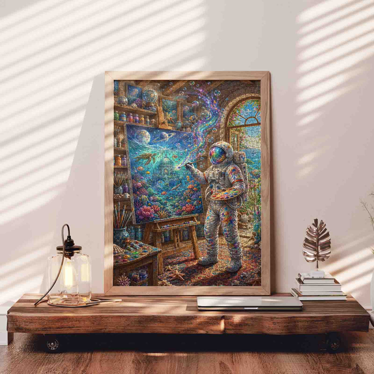 Astronaut Magical Art Studio Jigsaw Puzzle