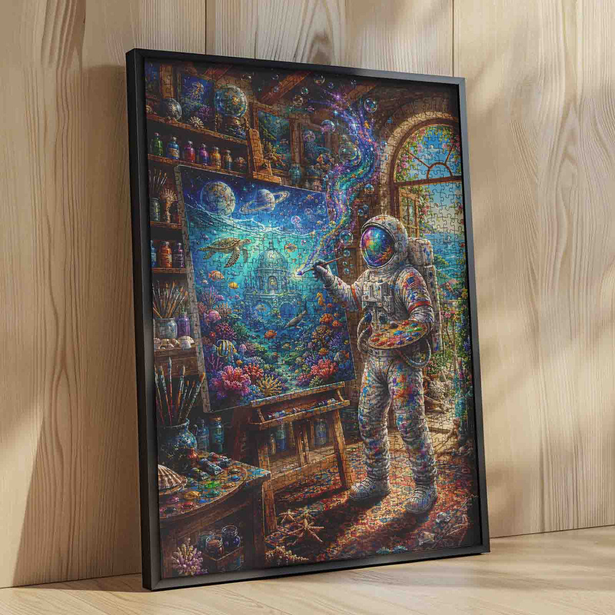 Astronaut Magical Art Studio Jigsaw Puzzle