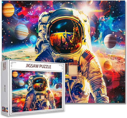 Astronaut Shining in the Golden Sunlight Jigsaw Puzzles