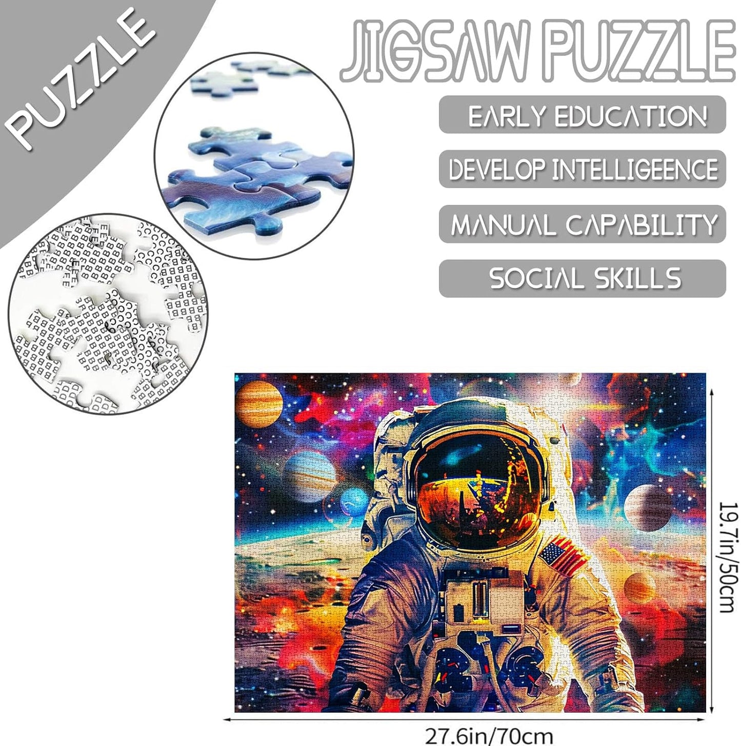 Astronaut Shining in the Golden Sunlight Jigsaw Puzzles