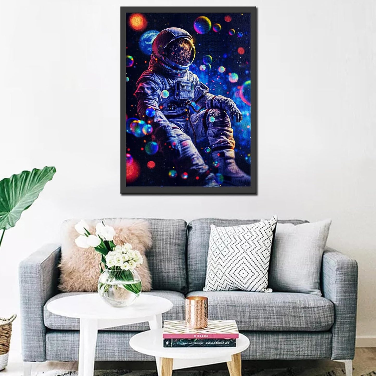 Astronaut Looking at the Earth Jigsaw Puzzles