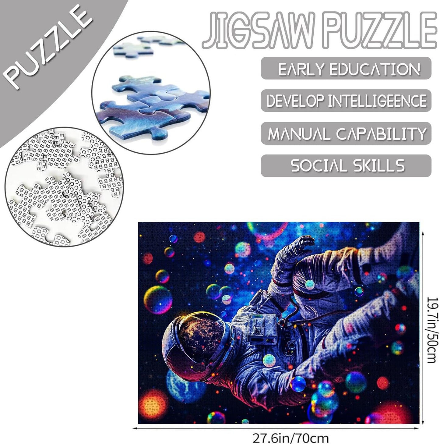 Astronaut Looking at the Earth Jigsaw Puzzles