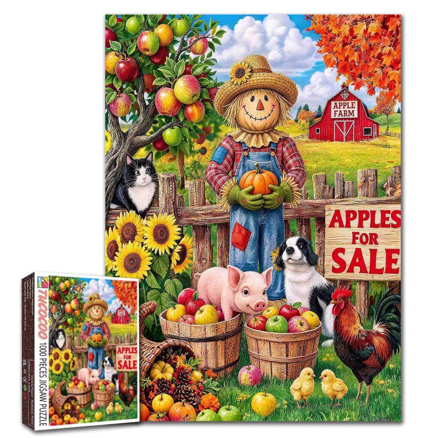 Autumn Apple Farm Harvest Jigsaw Puzzle