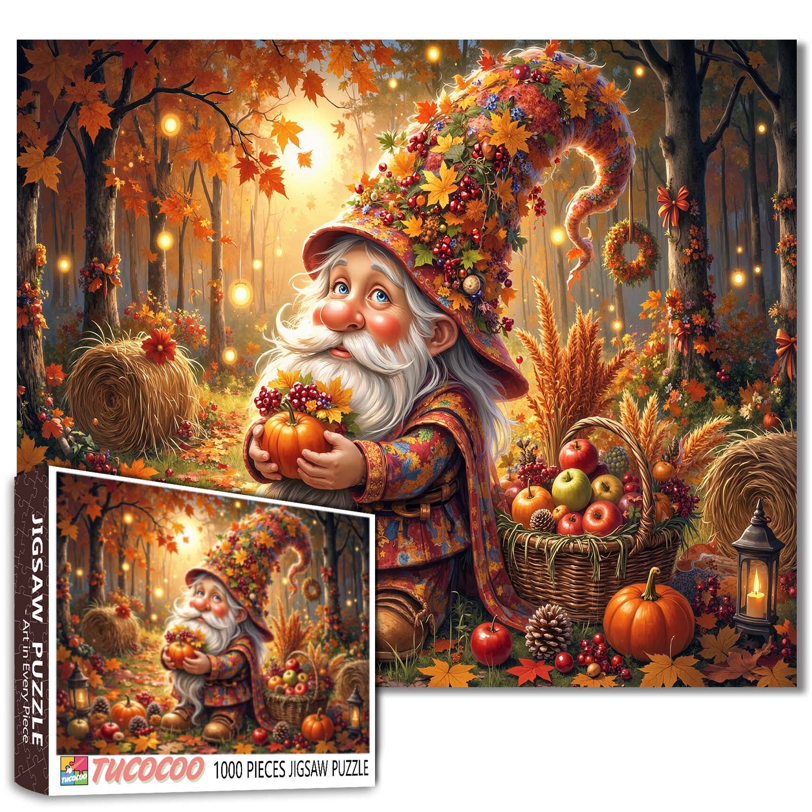 Autumn Forest Gnome Jigsaw Puzzle