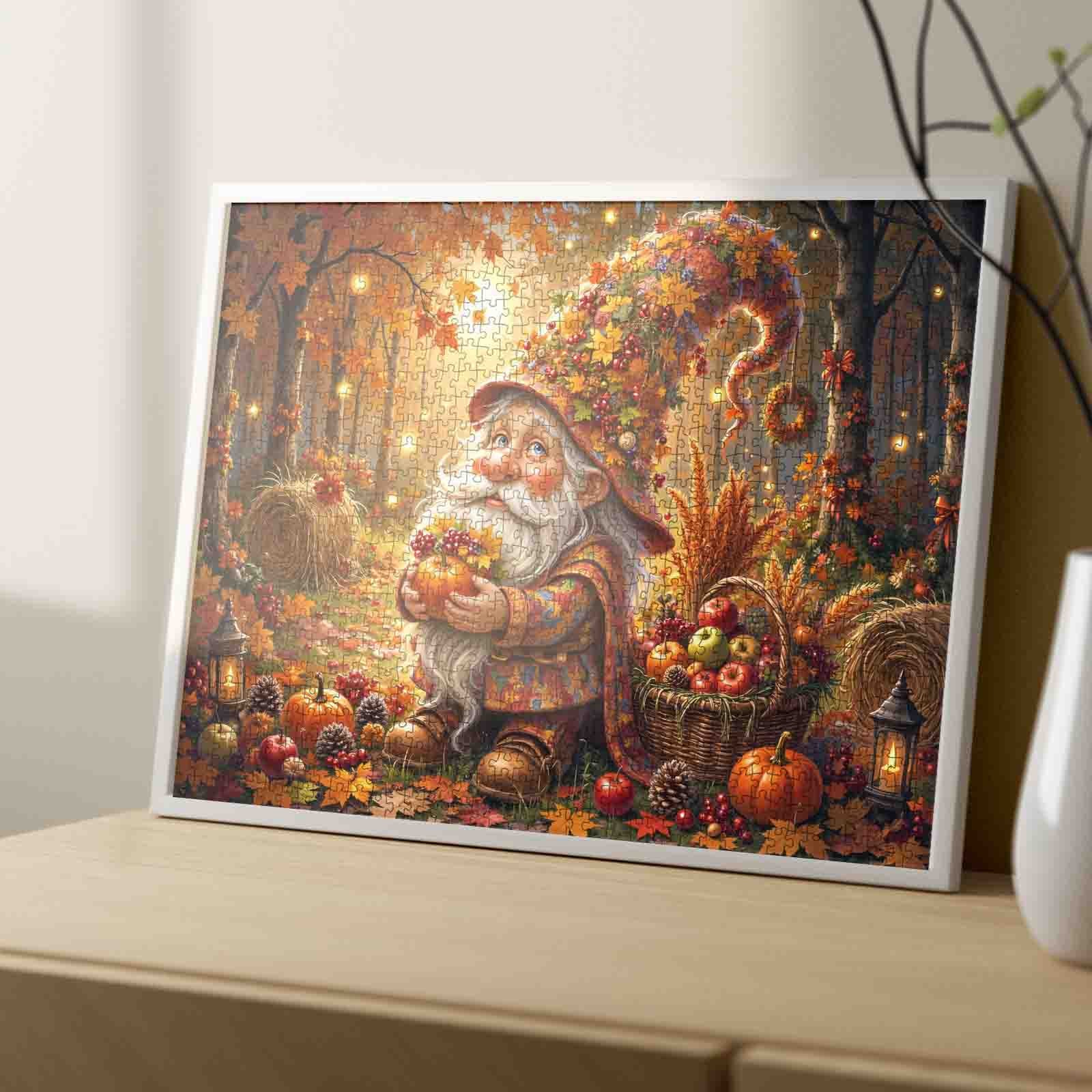 Autumn Forest Gnome Jigsaw Puzzle