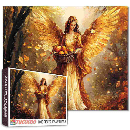 Autumn Harvest Angel Jigsaw Puzzle