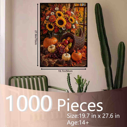 Autumn Harvest Cornucopia Jigsaw Puzzle