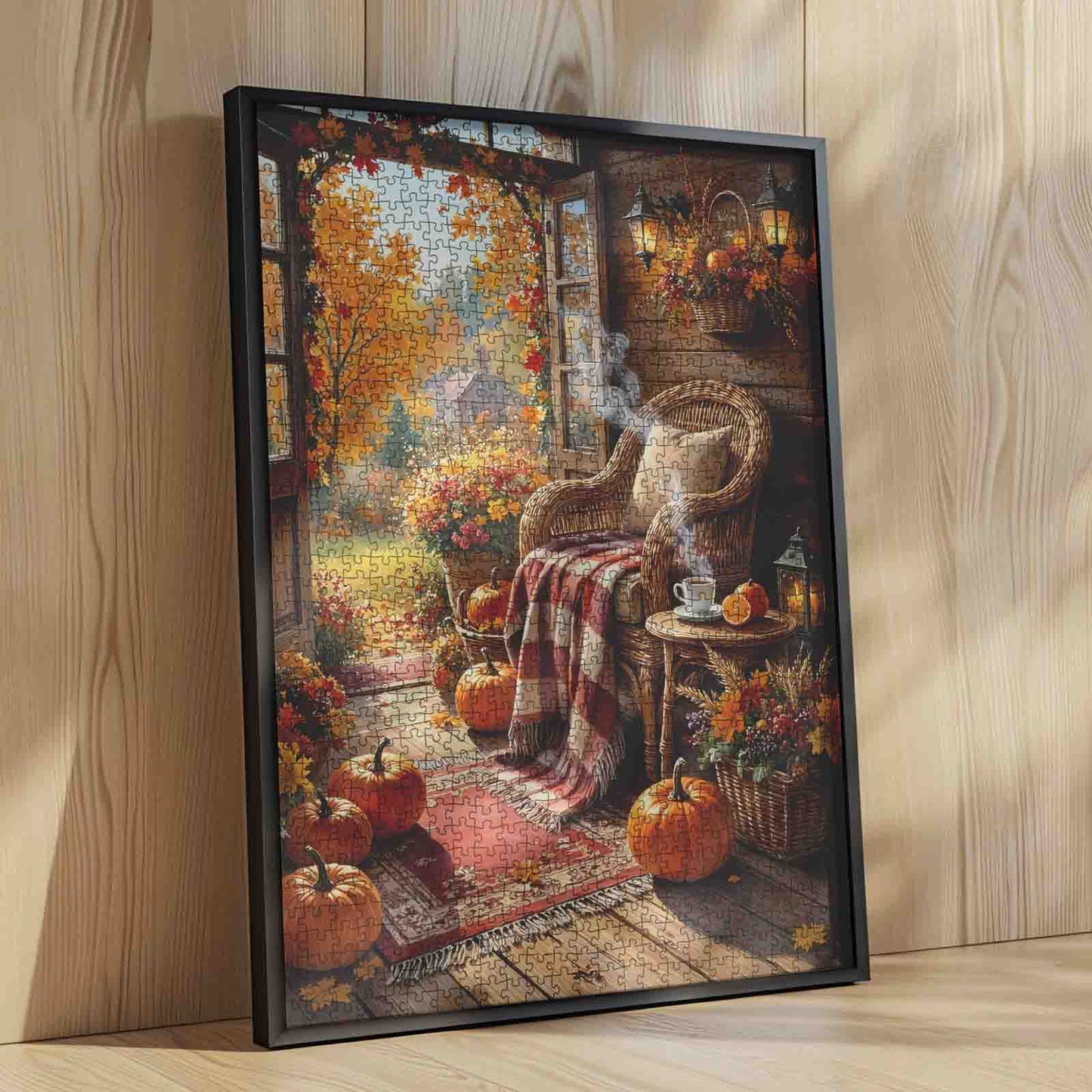 Autumn Porch Retreat Jigsaw Puzzle