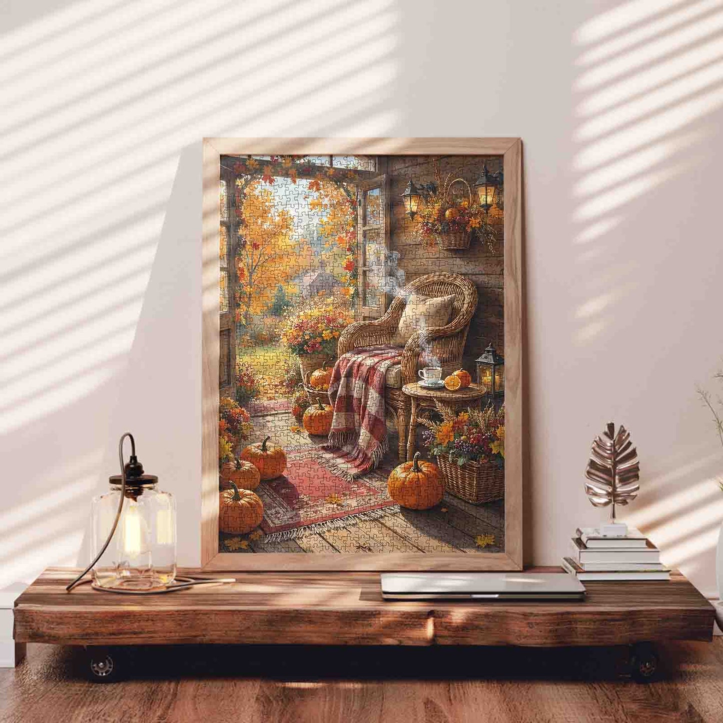 Autumn Porch Retreat Jigsaw Puzzle