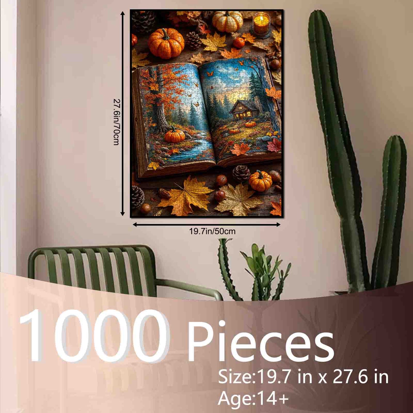 Autumn Storybook Cabin Jigsaw Puzzle