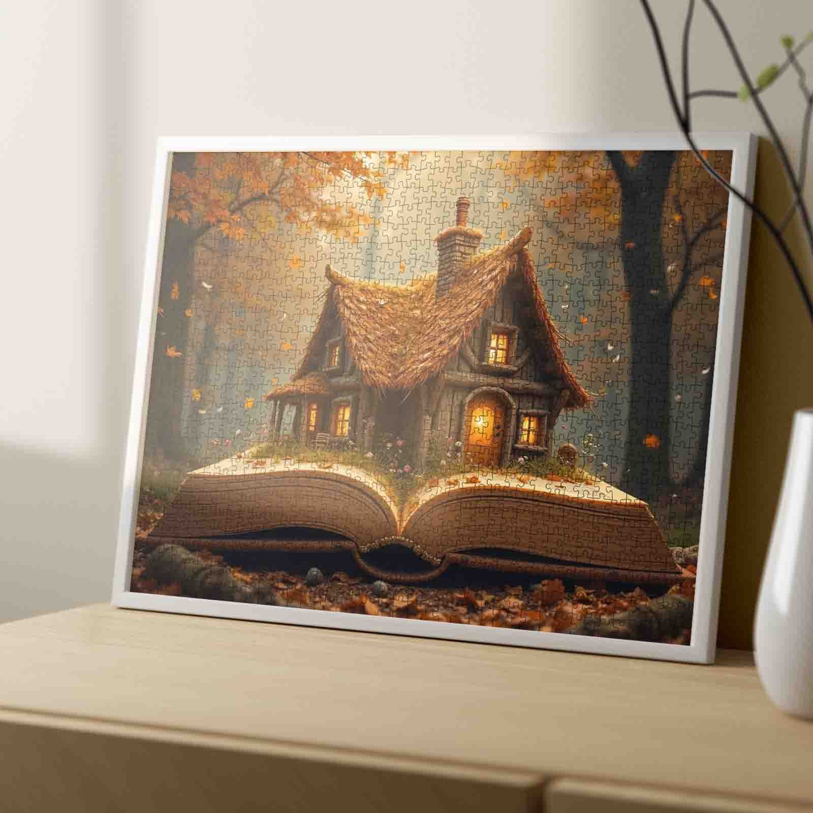 Autumn Storybook Cottage Jigsaw Puzzle