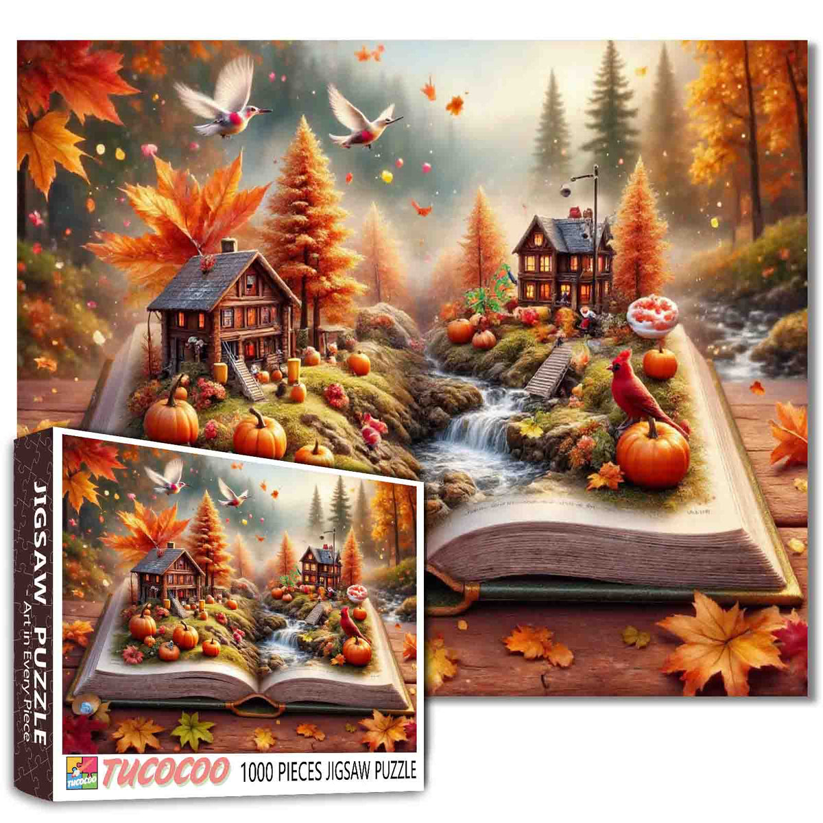 Autumn Storybook Village Jigsaw Puzzle