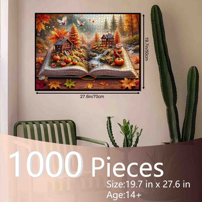 Autumn Storybook Village Jigsaw Puzzle