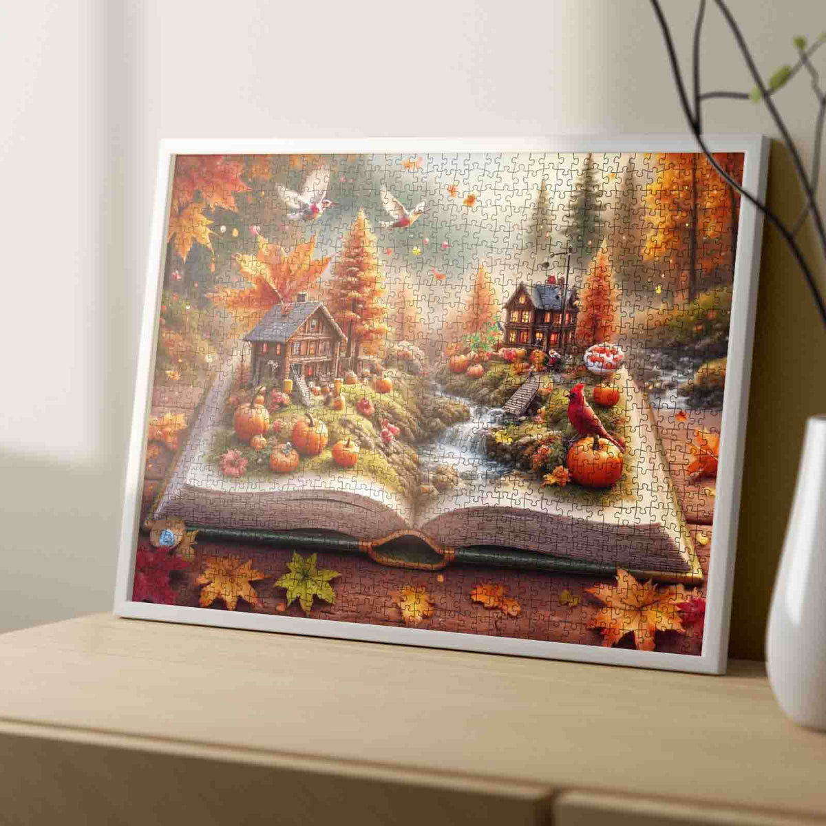 Autumn Storybook Village Jigsaw Puzzle