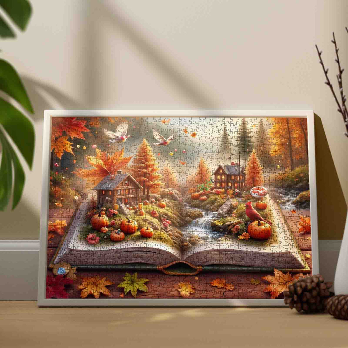 Autumn Storybook Village Jigsaw Puzzle