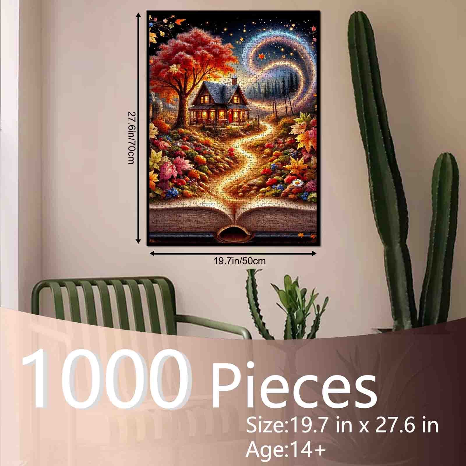 Autumn Tale Cottage Jigsaw Puzzle