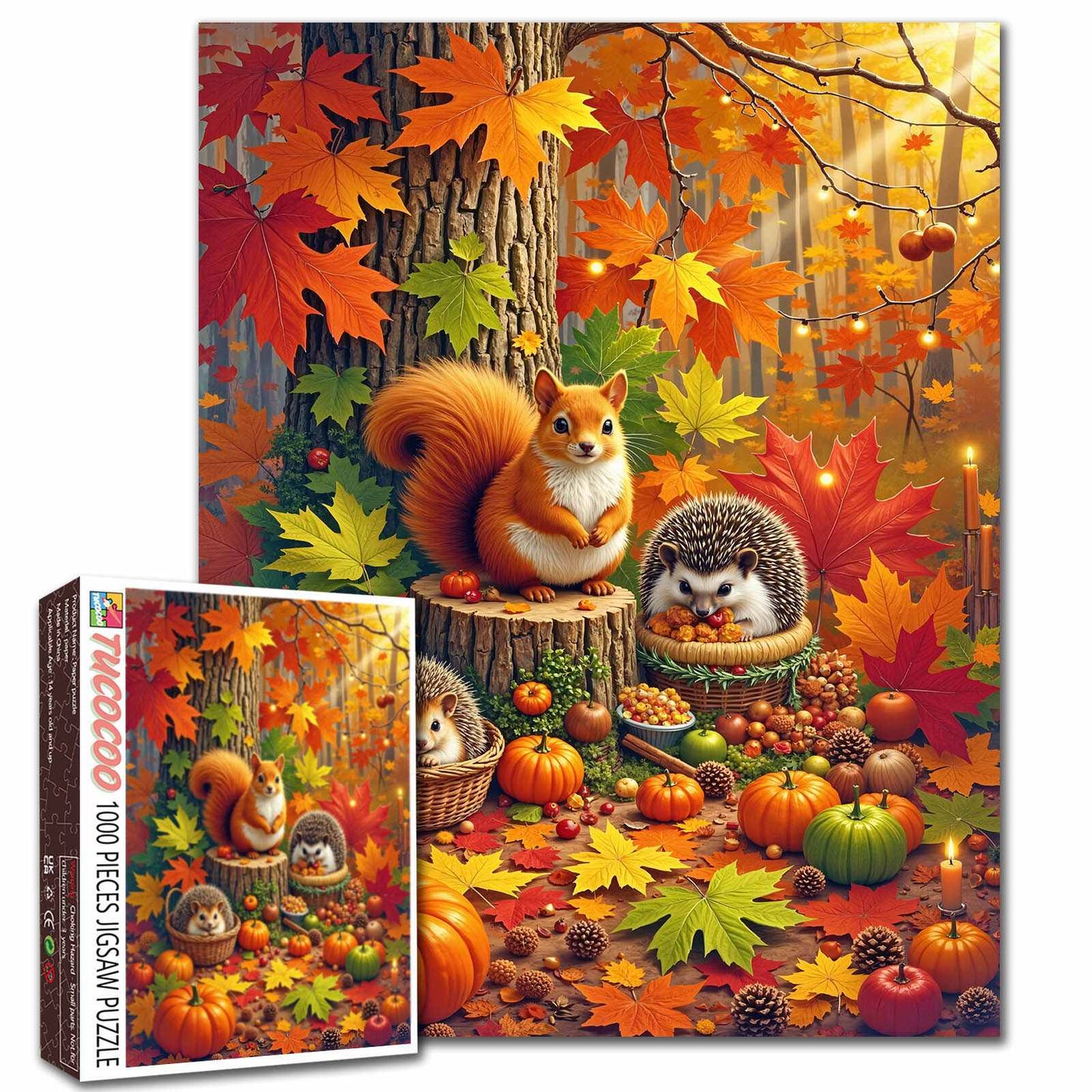 Autumn Woodland Friends Jigsaw Puzzle
