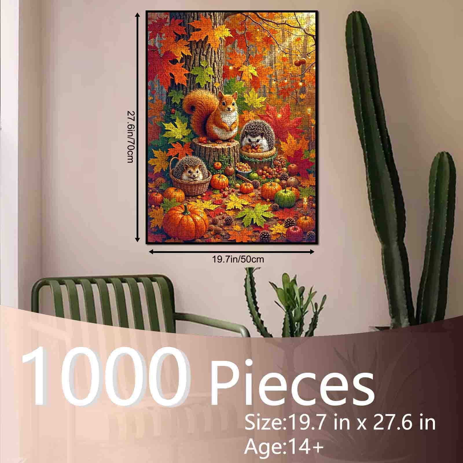 Autumn Woodland Friends Jigsaw Puzzle