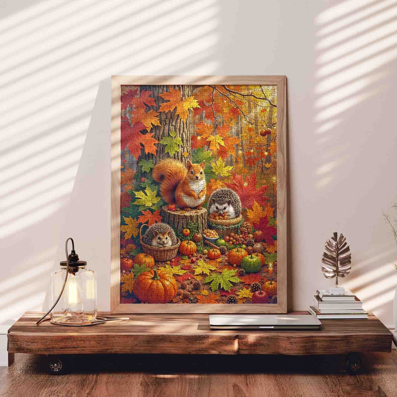 Autumn Woodland Friends Jigsaw Puzzle