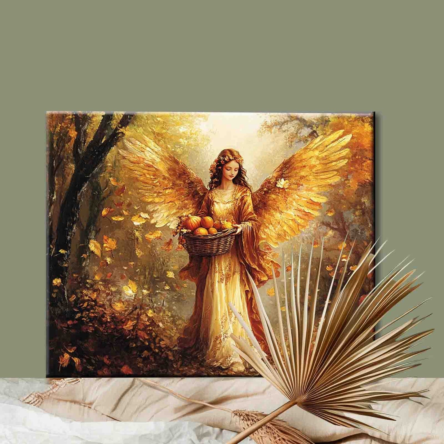 Autumn Harvest Angel Paint by Numbers