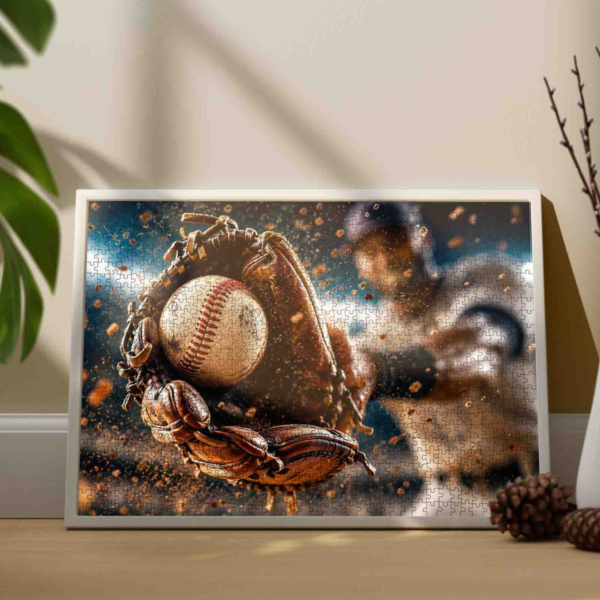 Baseball Glove Perfect Catch Jigsaw Puzzle