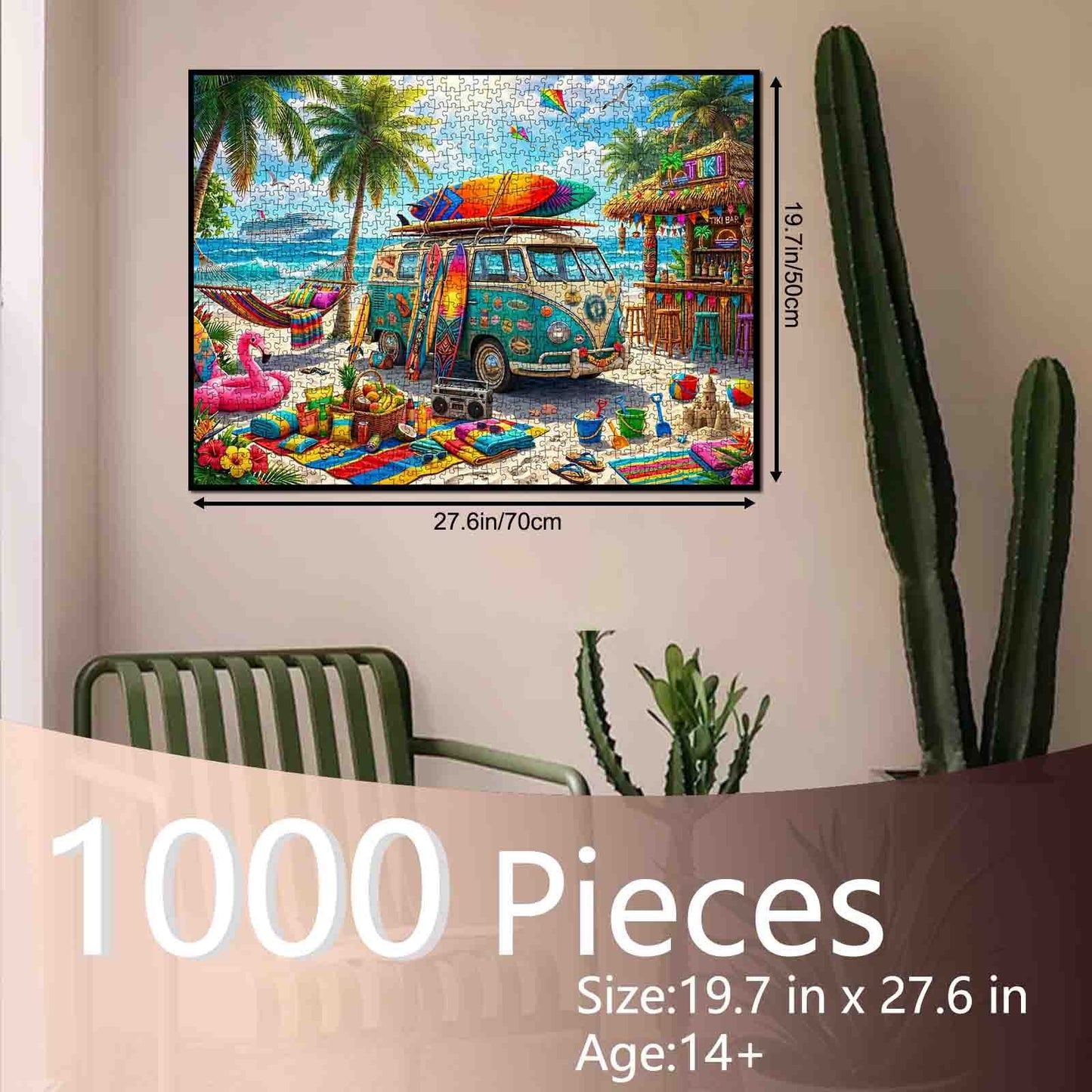 Beach Camper Surf Adventure Jigsaw Puzzle